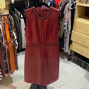 Gucci leather beaded dress